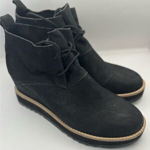 Eileen Fisher Women’s Size 8 Capa Wedge Chukka Boot In Black